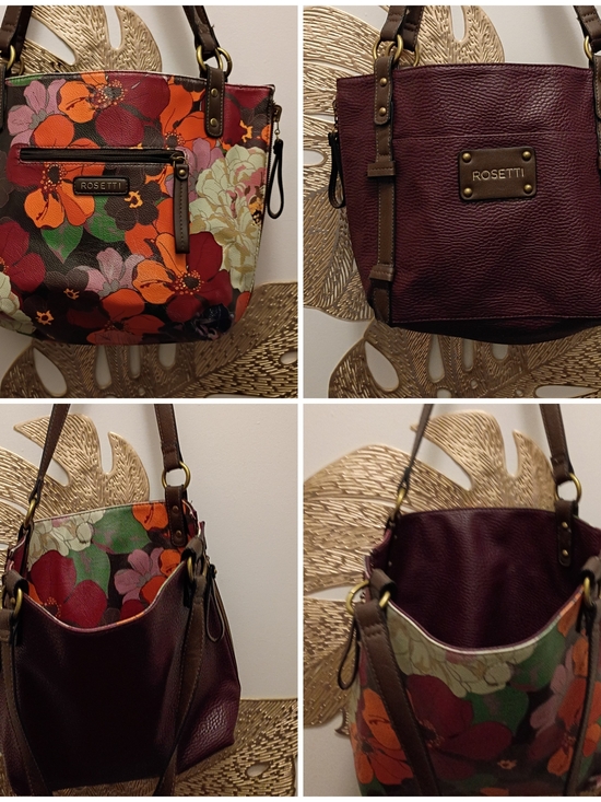 Rosetti Handbags - Rosetti Reversible Scarlett To Floral Bucket Tote